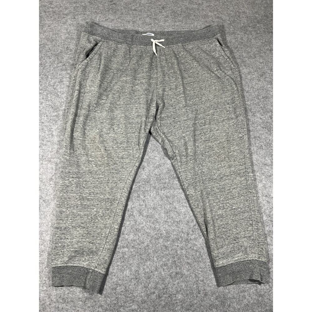 Old Navy Jogger Sweatpants Mens 2XL Heather Gray Tapered Leg Athletic Jogger